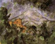 Paul Cezanne Mont Sainte-Victoire and Chateau Noir oil painting